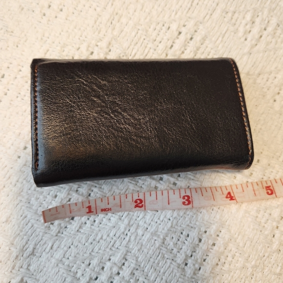 Vintage Bally Brown Leather Wallet/Key Holder - Picture 2 of 8